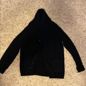 J Crew Black Button Sweater Size: Medium